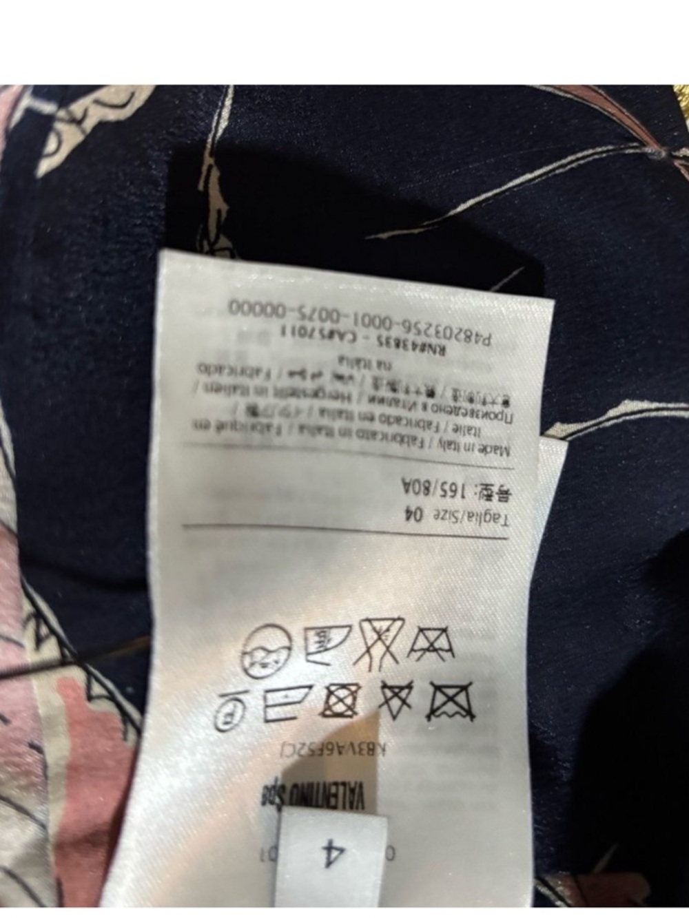 NWOT Valentino bird print cape dress - Picture 13 of 13
